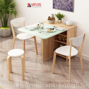 Bàn ăn thông minh xếp gọn 2 đến 4 người ăn 012BA552-15001