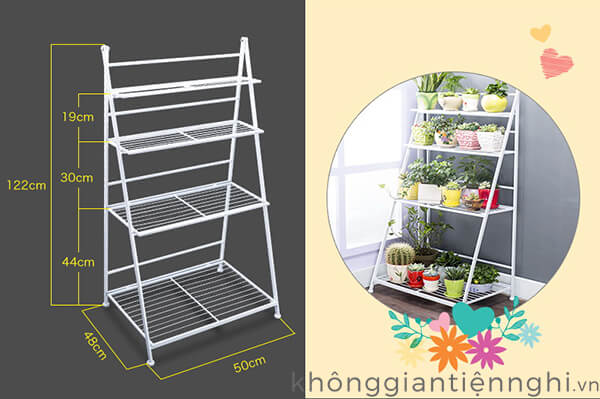 Kệ sắt để cây cảnh đẹp tại Hà Nội KCN001