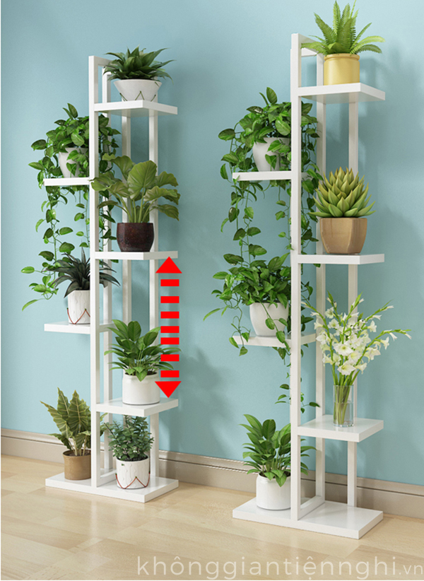 kệ trang trí cây cảnh trong nhà KTT006