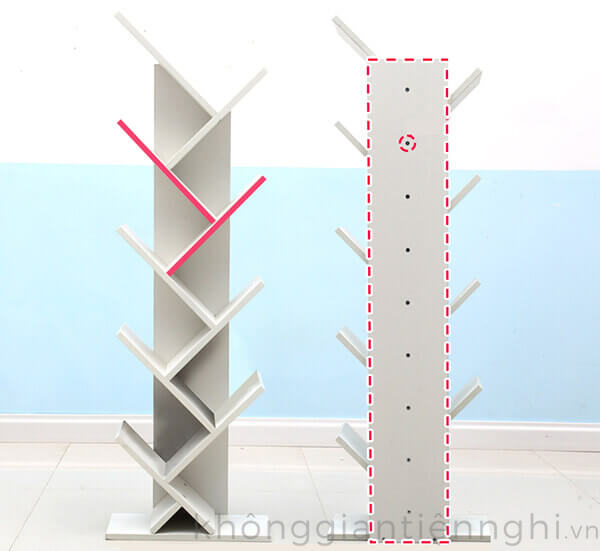 Mua kệ sách xưởng cá bằng gỗ 012KSG112-04