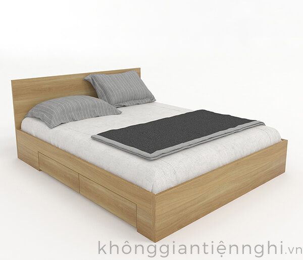 Giường ngủ 1m6 bằng gỗ đẹp 012GN168-16