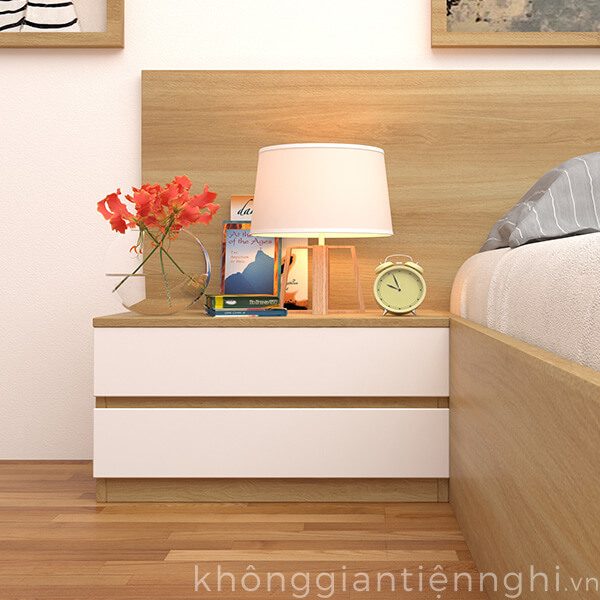 Tab đầu giường gỗ hiện đại đẹp Vifuta 012TDG368-120