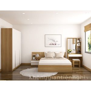 Bộ giường tủ phòng ngủ hiện đại đẹp 012BPN07