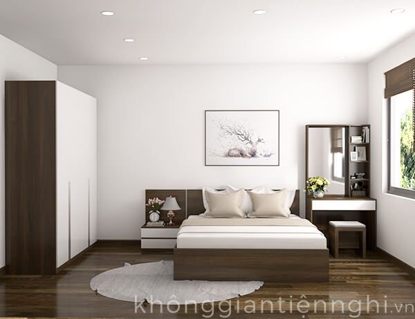 Bộ giường tủ phòng ngủ hiện đại đẹp 012BPN07
