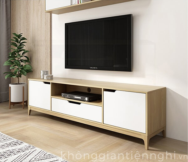 Kệ tivi 1m8 cho phòng khách chung cư hiện đại | KGTN