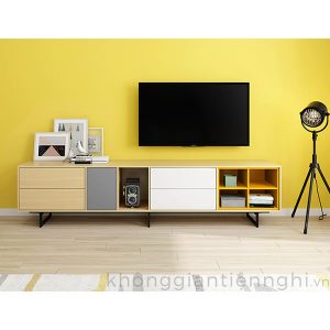 Kệ tivi 2m4 cho phòng khách hiện đại đẹp 012KTV-NortaPK07