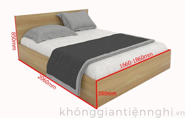 Giường ngủ 1m6 bằng gỗ 012GN168-100