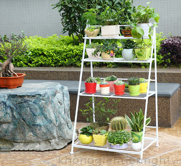 Kệ để cây cảnh bằng sắt 011KTT005 Kệ để cây cảnh bằng sắt 011KTT005