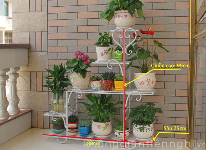 Kệ để cây cảnh bằng sắt KGTN 011KTT001